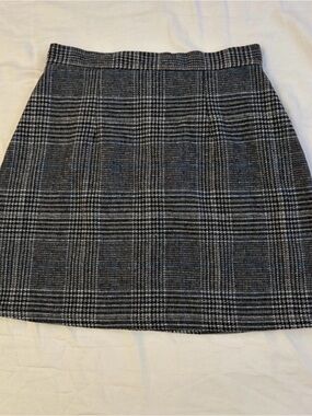 Amazon Gray Plaid Mini Skirt